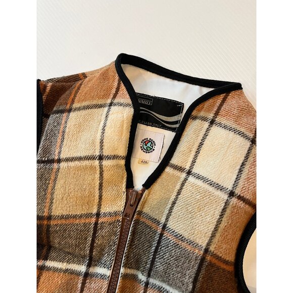 Rework Wool Plaid Puffer Vest - Picture 9 of 9